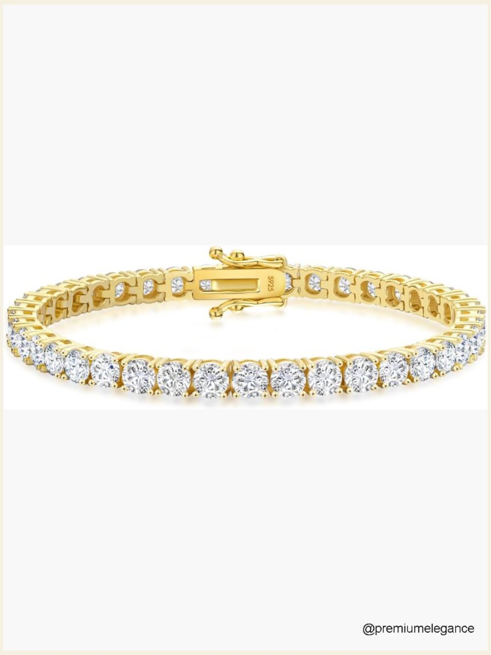 Lab-Grown Moissanite Tennis Bracelet D Color VVS1 925 Silver with Radiant Cut